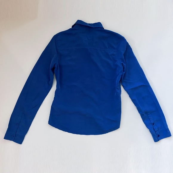 Hollister Royal Blue Modal Button Up Shirt - Picture 2 of 4